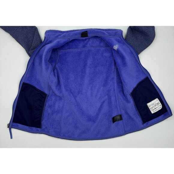 The North Face Girls Banderitas Full-Zip Fleece Jacket Large (14/16) Purple - Picture 11 of 13